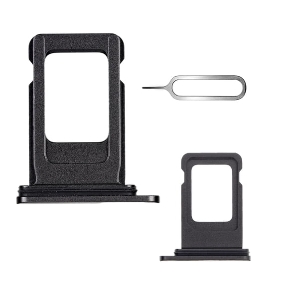 SIM card tray for iPhone 11-SIM card tray holder replacement for iPhone 11 6.1 inch with waterproof rubber & eject pin (single SIM version)