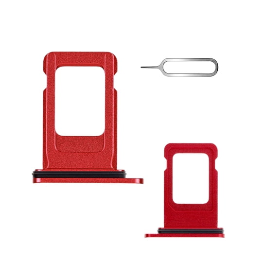 SIM card tray for iPhone 11-SIM card tray holder replacement for iPhone 11 6.1 inch with waterproof rubber & eject pin (single SIM version)