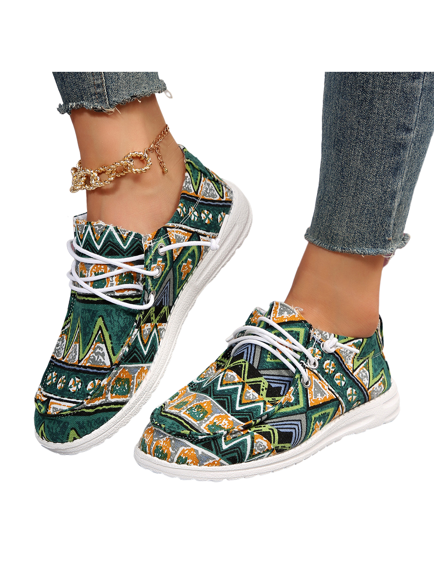 SIMANLAN Ladies Boat Shoes Comfort Flats Slip On Loafers Women's