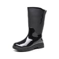 thumbnail image 1 of SIMANLAN Ladies Garden Shoes Slip Resistant Rubber Boot Wide-Calf Rain Boots Women's Breathable Mid Calf Bootie Womens Lightweight Waterproof Booties Black 7.5, 1 of 7