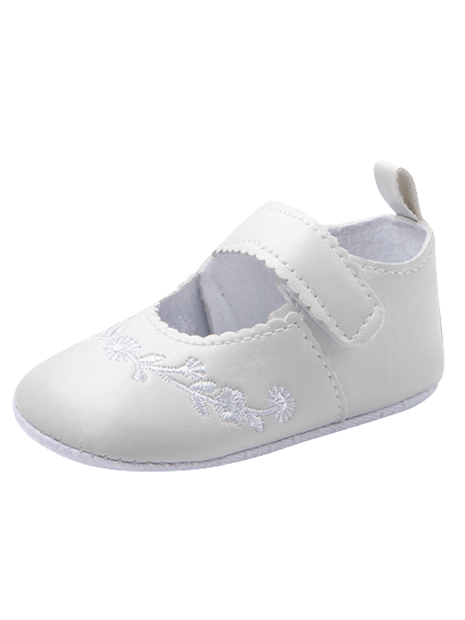 SIMANLAN Newborn Flats Prewalker Crib Shoes First Walkers Mary Jane