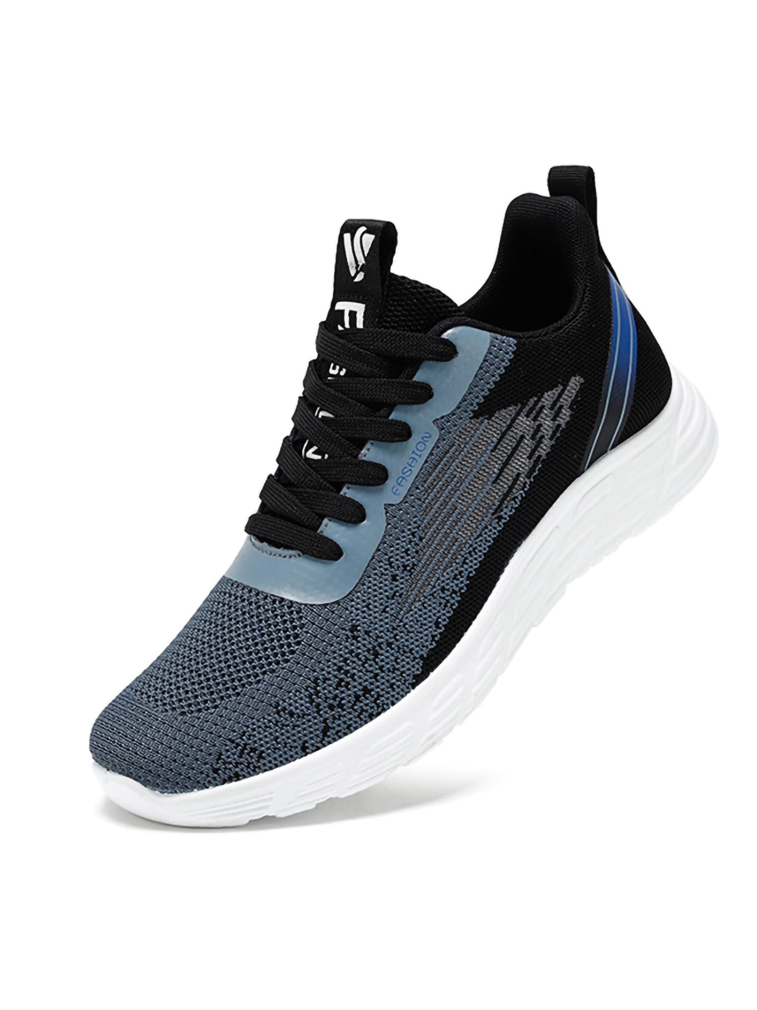 SIMANLAN Running Shoes For Mens Athletic Shoes Walking Hiking Sneakers Lace Up Men Tennis Shoes Fashion Trainers Mesh Blue 6.5