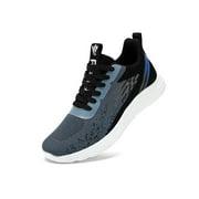 SIMANLAN Running Shoes For Mens Athletic Shoes Walking Hiking Sneakers Lace Up Men Tennis Shoes Fashion Trainers Mesh Blue 8