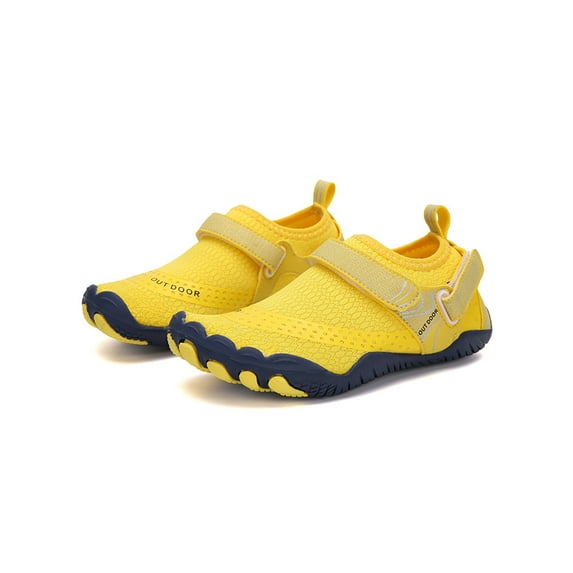 SIMANLAN Water Shoes for Men Women Quick-Dry Aqua Sock Barefoot for Beach Swim River Pool Lake Hiking Kayaking Surfing Yellow 10.5