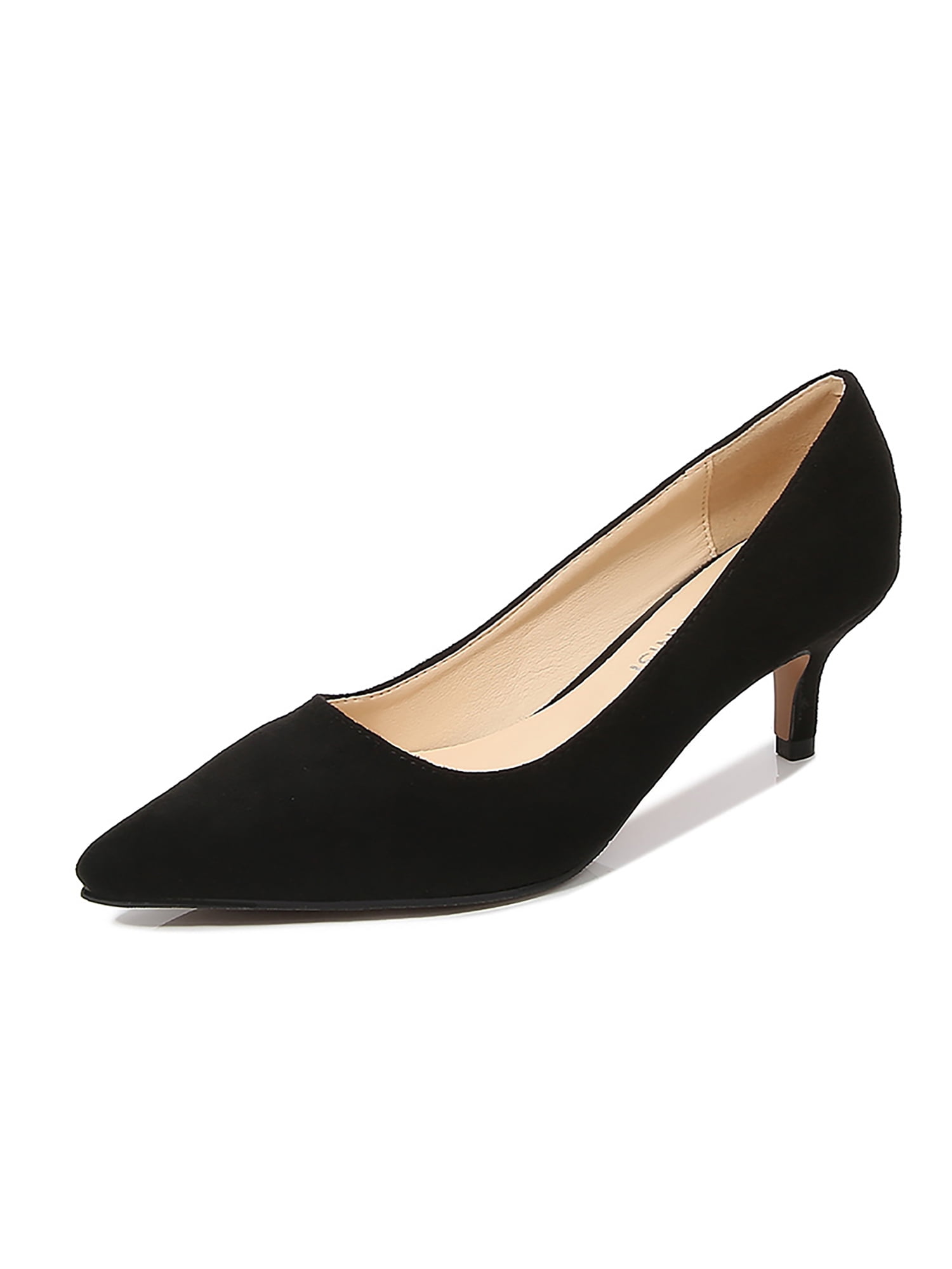 Black kitten heel party clearance shoes