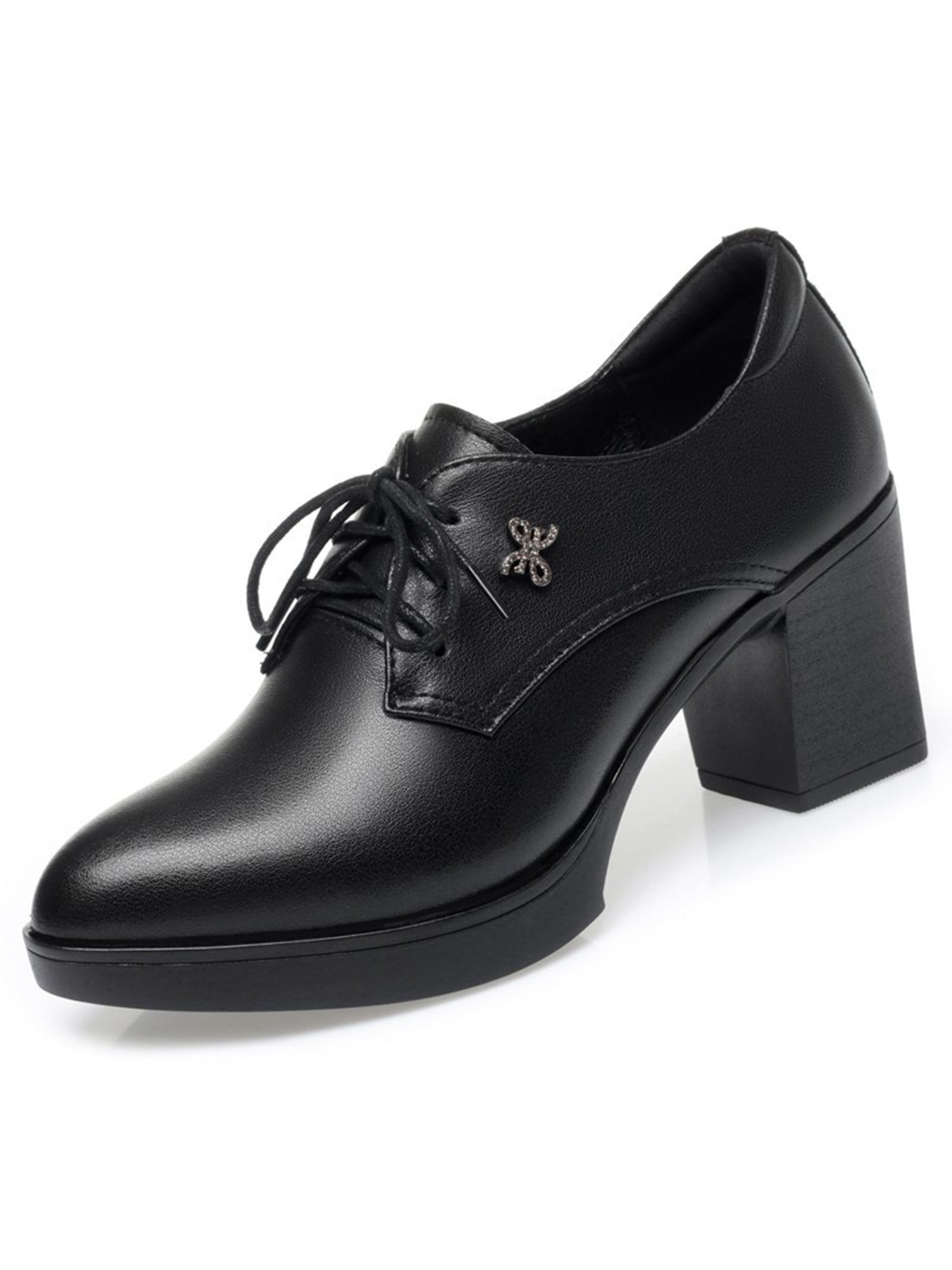 FidgetGear Fashion Retro College Girl Womens Oxford Brogues Lace Up Low  Heels Wingtip Shoes : Amazon.in: Shoes & Handbags