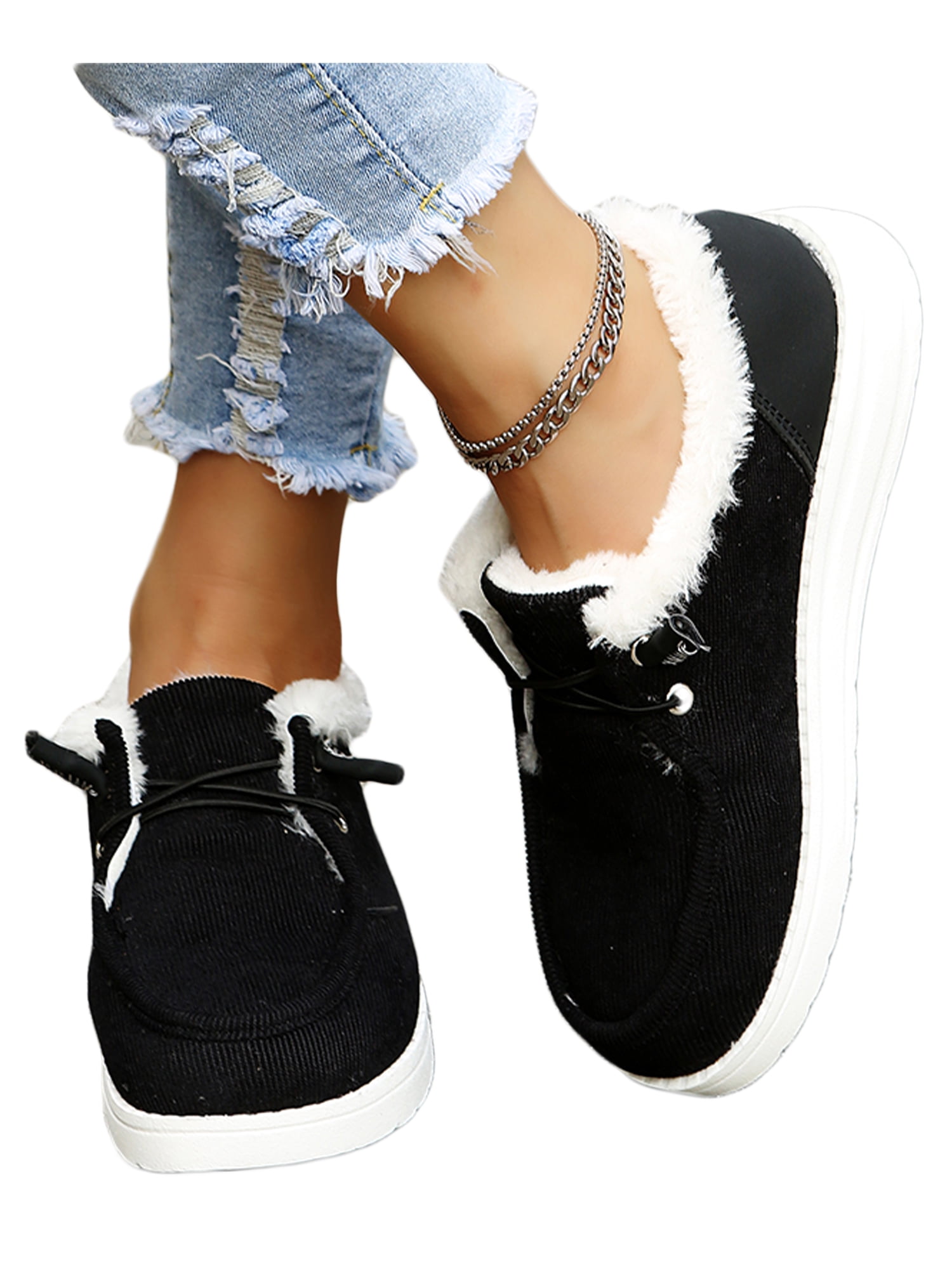 Faux fur best sale moccasin slippers