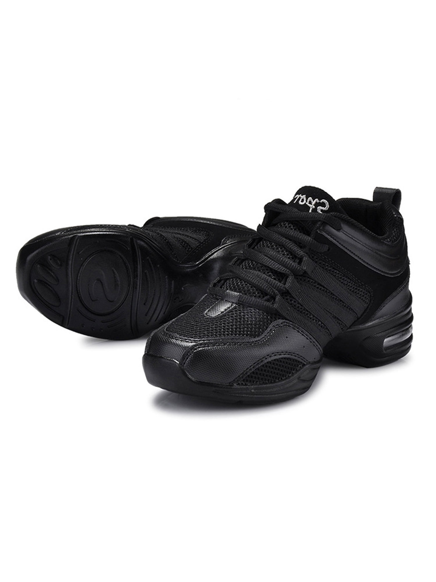 SIMANLAN Womens Girls Jazz Shoes Lace Up Dancing Shoe Platform Dance