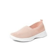 thumbnail image 1 of SIMANLAN Womens Slip On Loafer Shoes Mesh Flat Walking Shoes Comfortable Sneakers Size 10 Pink, 1 of 5