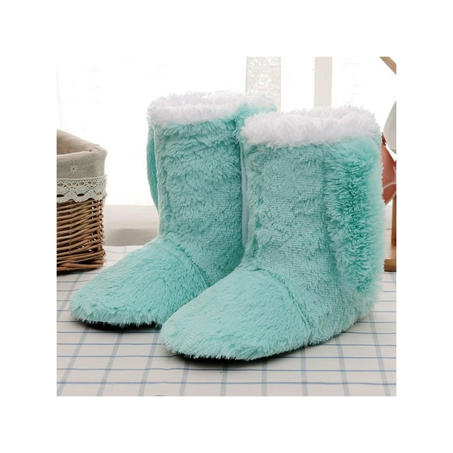SIMANLAN Womens Slippers Cozy Winter Boot Soft Plush Booties Slipper ...
