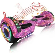SIMATE 6.5" Hoverboard for Kids，Ages 6+,3 Speed Modes,7.5mph & 7.5 Miles Self-Balancing Wheel Scooter