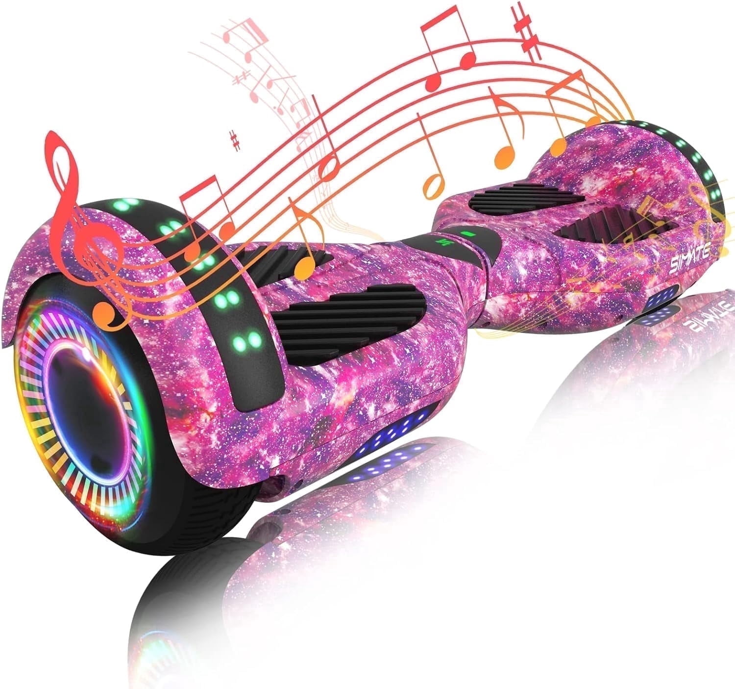 SIMATE 6.5" Hoverboard for Kids,Ages 6+,3 Speed Modes,7.5mph & 7.5 Miles Self-Balancing Wheel Scooter