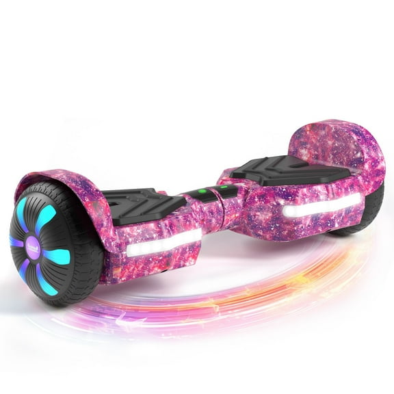 SIMATE Hoverboard for Kids Ages 6+,8.5mph & 8.5 Miles,300W, Self Balancing Scooter ,Bluetooth Speakers and LED Light