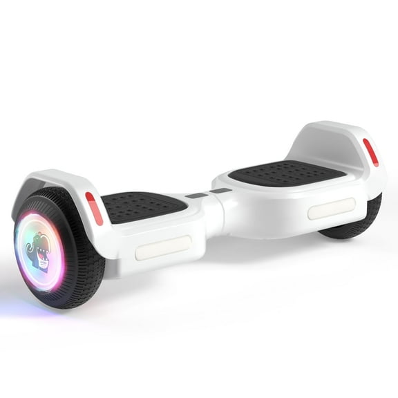 SIMATE 6.5" Hoverboard for Kids Ages 6 ,Bluetooth Speaker & LED Lights, 8.5mph & 8.5 Miles