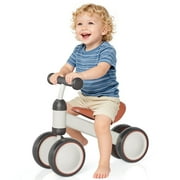SIMATE Baby Balance Bike for 12-36 Months , Toddler balance bike with 4 Wheels , Indoor & Outdoor Bike Riding Toy, First B-day Gift