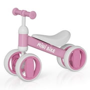 SIMATE Baby Balance Bike for 12-36 Months , Toddler balance bike with 4 Wheels , Indoor & Outdoor Bike Riding Toy, First B-day Gift