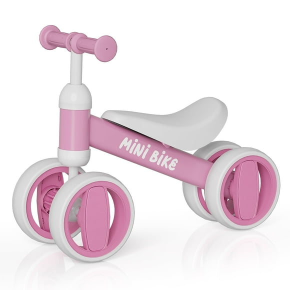 SIMATE Baby Balance Bike for 12-36 Months,Toddler balance bike with 4 Wheels , Indoor & Outdoor Bike Riding Toy, First B-day Gift