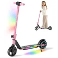 thumbnail image 1 of SIMATE Electric Scooter for Kids Ages 6-14, Kick Scooter with LED Display & Colorful Lights, Dual Braking System & Foldable,130W Powerful Motor,Top 8.7mph & 5 Miles, 1 of 8