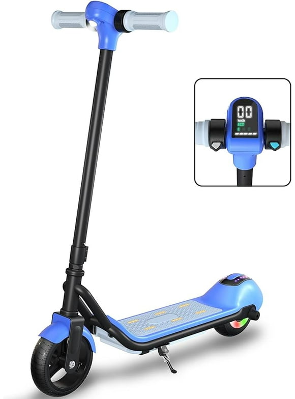 SIMATE Electric Scooter for Kids Ages 5+, S4, E-Scooter with Digital Display, LED Lights, Bluetooth Speaker, 8.7mph Max Speed, 5 Miles Range