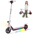 thumbnail image 1 of SIMATE Electric Scooter for Kids 6+, Foldable, LED Display & Lights, Dual Braking, 130W, 8.7mph,Pink, 1 of 7