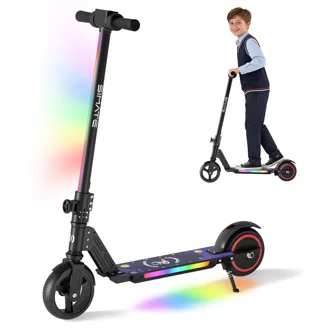 Zike Fly Range Motion Portable Scooter Stepper Bike for Youth, Red