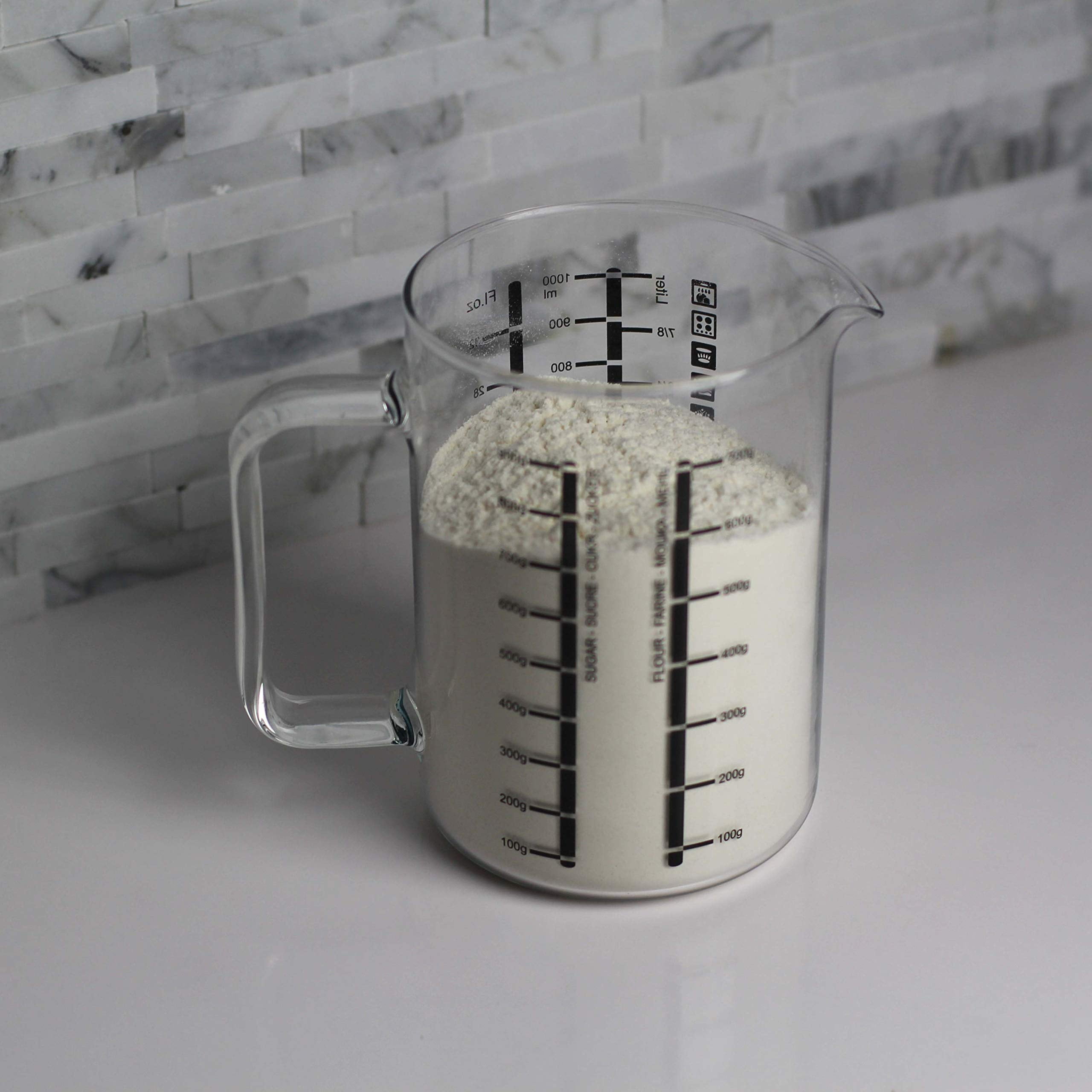 SIMAX Glass Measuring Cups Borosilicate Glass with Handle and No