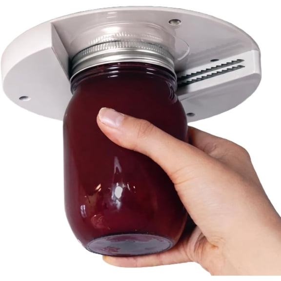 SIMDOO 2 Pack Under Cabinet Jar Opener for Seniors, Easy Grip Jar & Bottle Opener for Weak Hands and Arthritis, One-Handed Kitchen Gadget for Home Assistance