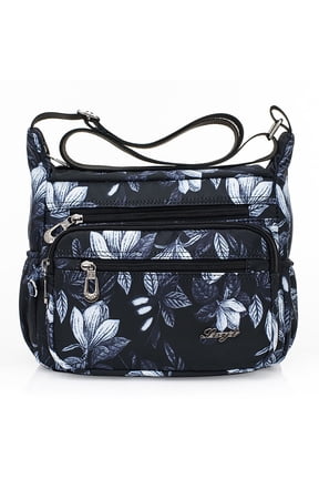 Crossbody Purses and Handbags for Women Adjustable Ladies Shoulder Bags Multi Pocket Travel Tote Bag,Rose