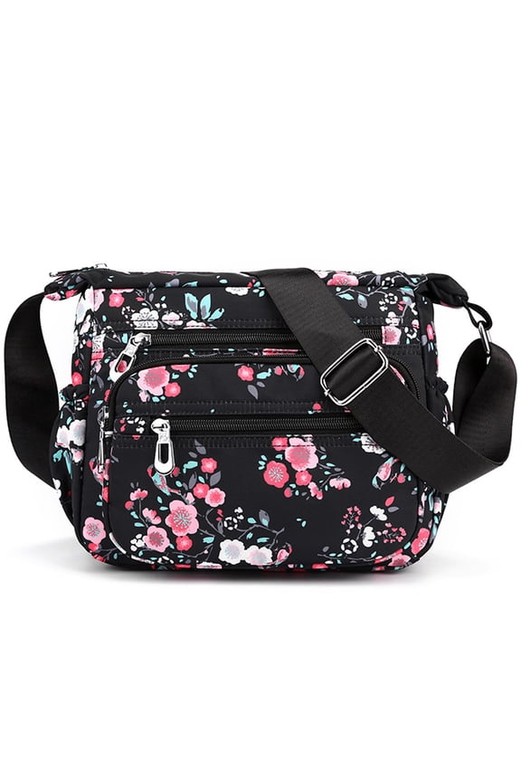 Crossbody Purses and Handbags for Women Adjustable Ladies Shoulder Bags Multi Pocket Travel Tote Bag,Rose