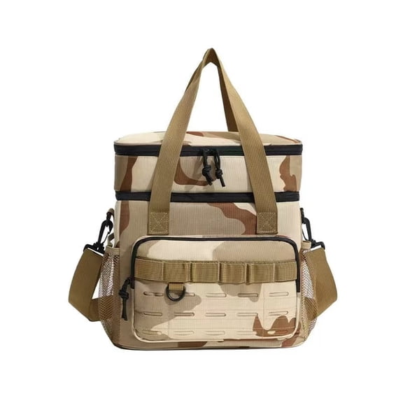 SIMDOO Insulated/cool lunch bag, suitable for office, picnic, hiking, beach, reusable, leak-proof, keeps food cold, adjustable shoulder strap, double-layer
