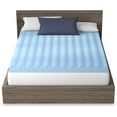 SIMING 4” Wave Convoluted Gel Memory Foam Mattress Topper, Full