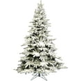 SIMING 6.5 ft Tall Flocked Utica Fir Artificial Christmas Tree with