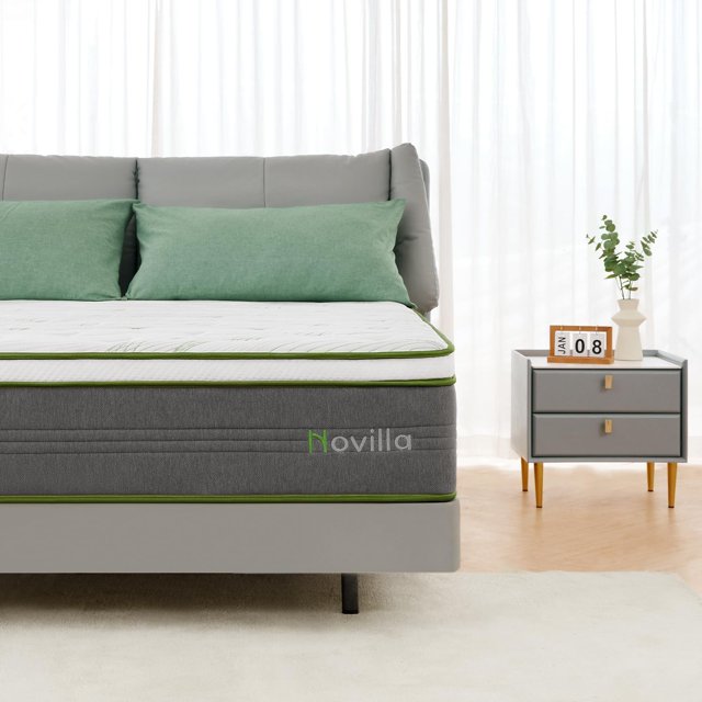 SIMING Full Mattress,12 Inch Gel Memory Foam Hybrid Mattress with
