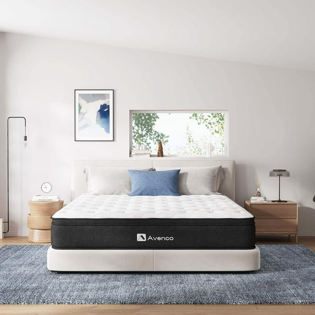 SIMING King Size Mattress, 10 Inch Innerspring Hybrid Mattress with Gel