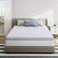 SIMING King Size Mattress, 12 Inch Medium Firm Hybrid Mattress with