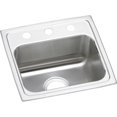SIMING Lustertone LRAD1716603 Single Bowl Top Mount Stainless Steel ADA