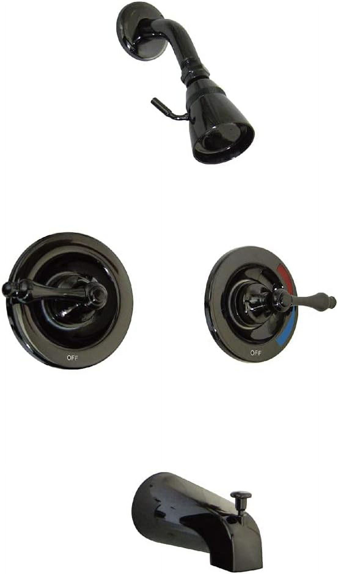 SIMING NB660AL Water Onyx Twin Lever Handle Pressure Balanced Tub