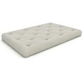 SIMING Plush, Comfortable 8Inch Queen Futon Mattress, Ivory Twill