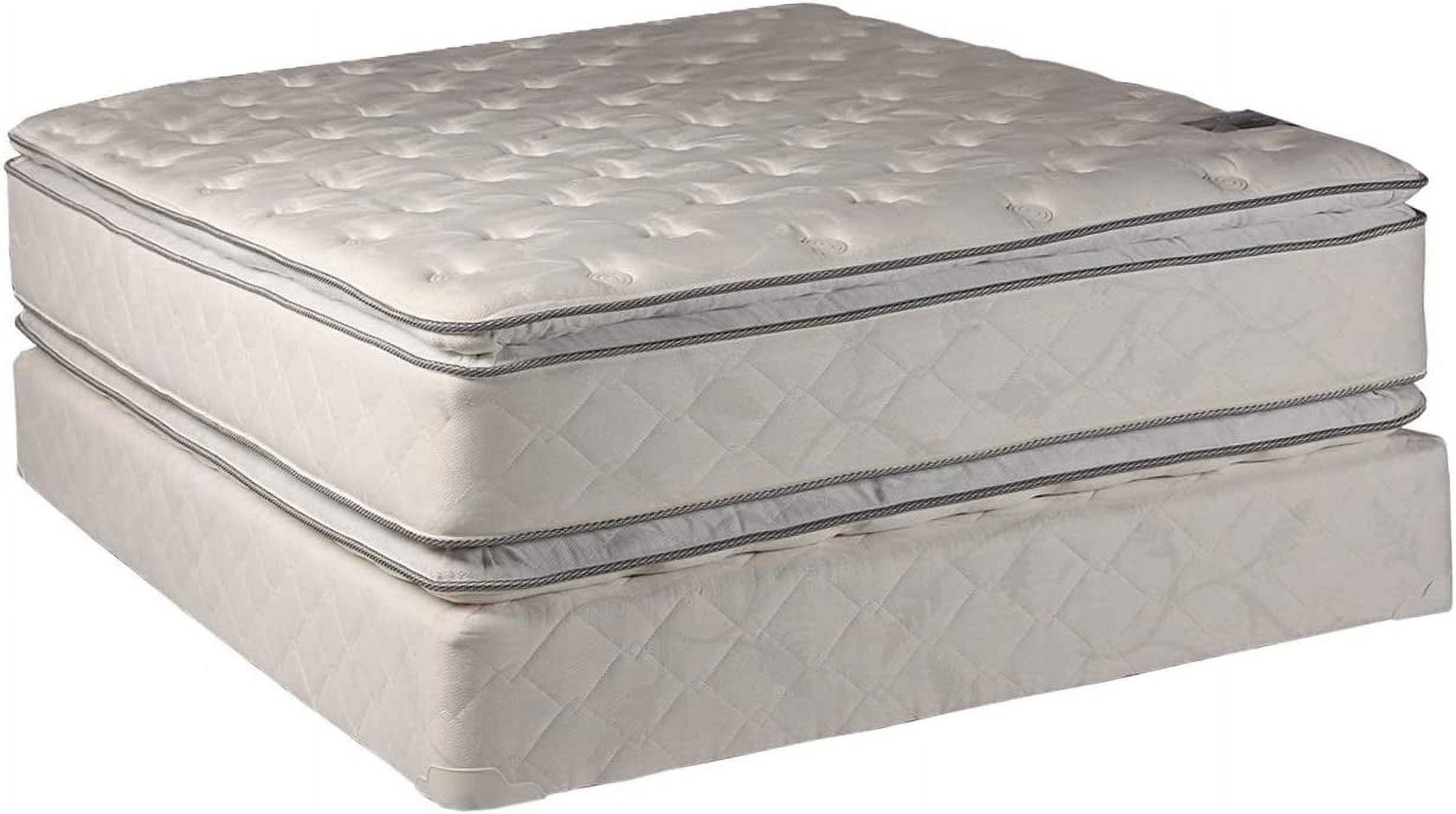 SIMING Serenity Pillow Top (Twin Size) Medium Soft Mattress and Box