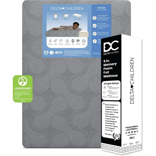 SIMING Snooze 6 inch Memory Foam Mattress, Full