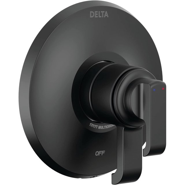 SIMING Tetra 17 Series DualFunction Matte Black Shower Valve Trim Kit