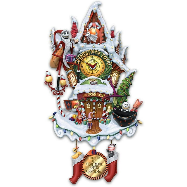 SIMING Tim Burton's The Nightmare Before Christmas Town Cuckoo Clock