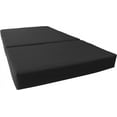 SIMING Trifold Foam Bed, Folding Ottoman Mattress (Black, Queen Size (6