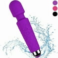 thumbnail image 1 of Sihohan Percussion Mini Handheld Electric Personnal Massager Wand Rechargeable&Waterproof Handheld Deep Tissue Neck Back Massager for Shoulder, Leg, Calf, Foot, Muscle, and Back Pain Relief(Purple), 1 of 6