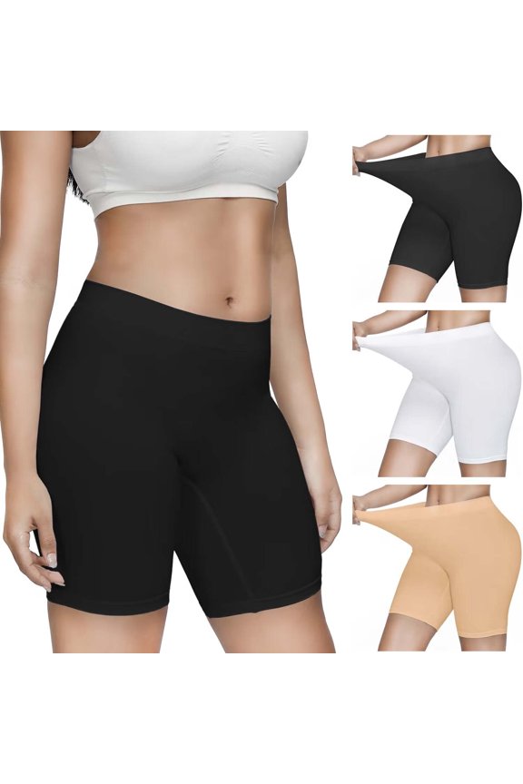 SIMIYA Women's Slip Shorts for Under Dresses,Seamless Smooth Comfortable Stretch Yoga & Bike Shorts