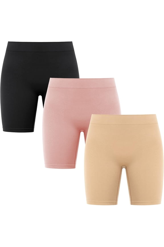 SIMIYA Women's Slip Shorts for Under Dresses,Seamless Smooth Comfortable Stretch Yoga & Bike Shorts