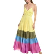 SIMKHAI womens  Milena Maxi Dress, 0, Yellow