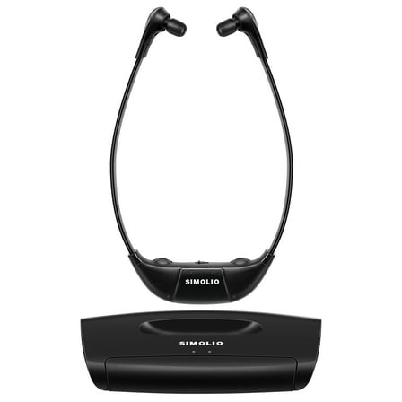 SIMOLIO Digital Wireless Headphones for TV, TV Hearing Devices with Voice Highlighting, Balance and Tone Controls for Seniors and Hearing Impaired (New)