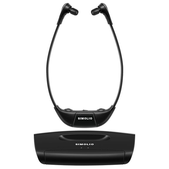 SIMOLIO Digital Wireless Headphones for TV, TV Hearing Devices with Voice Highlighting, Balance and Tone Controls for Seniors and Hearing Impaired (New)