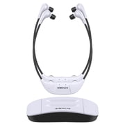 SIMOLIO Dual Wireless Headphones for TV Watching with Spare Battery for Seniors, Tone and Balance Control, Ambient Sound Listener, By-pass, 164 ft Range, No Audio Delay, SM-824D2